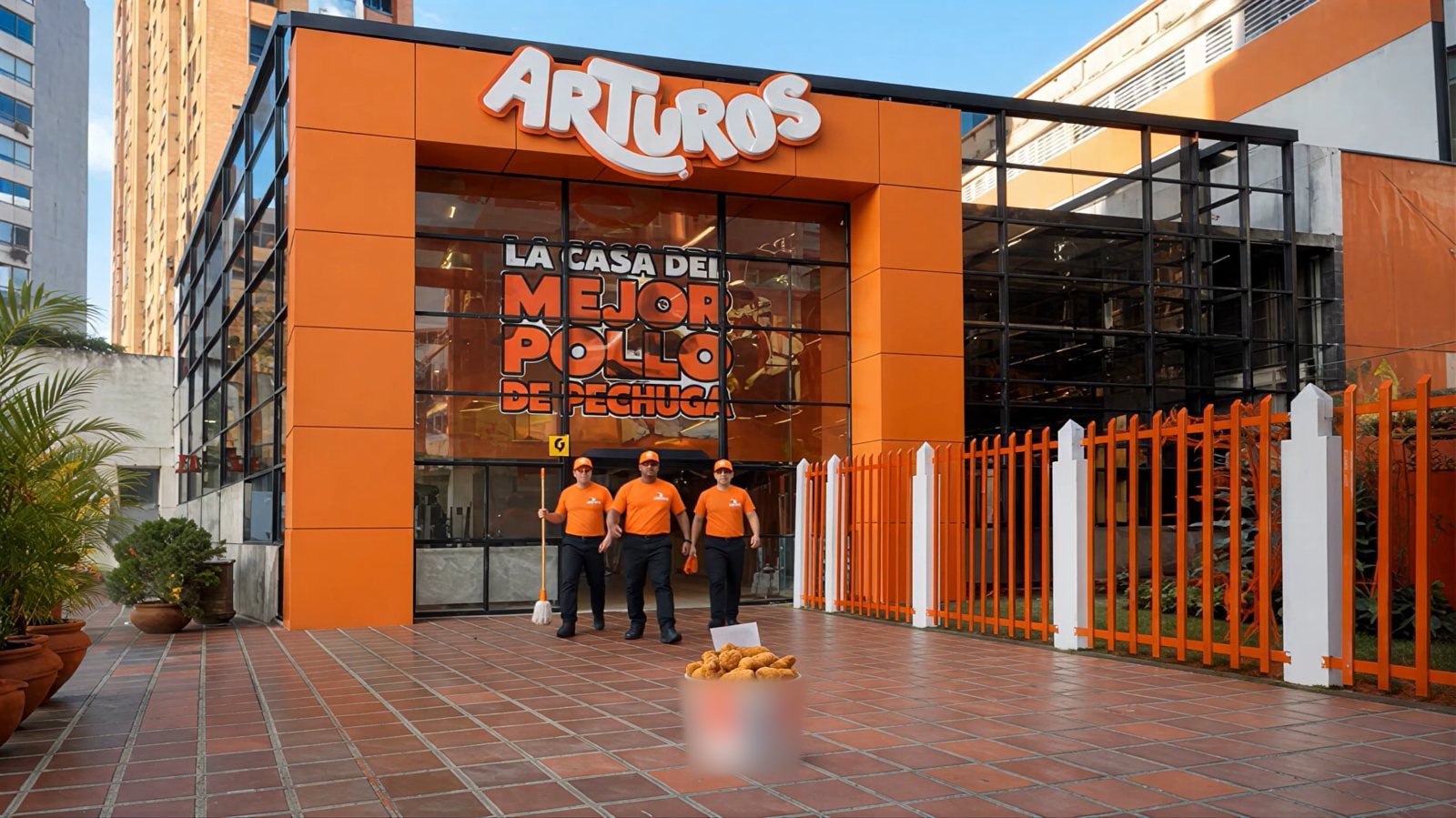 Arturos — La ofrenda de paz, plano 04: La «ofrenda de paz» espera en la puerta