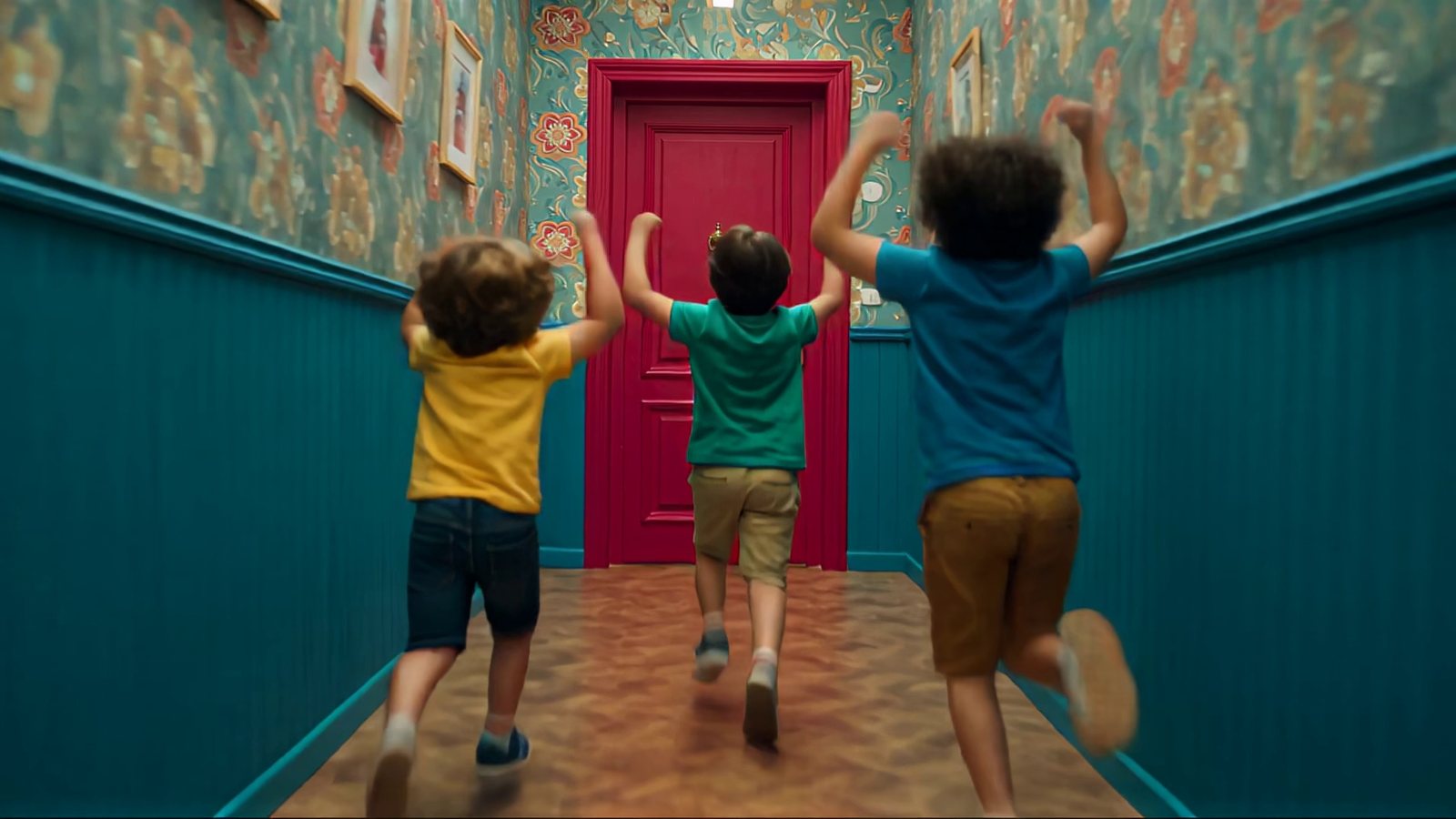 comprarcarne.es — The box is here, shot 06: Ding-dong: the run, the door and the box — one continuous move