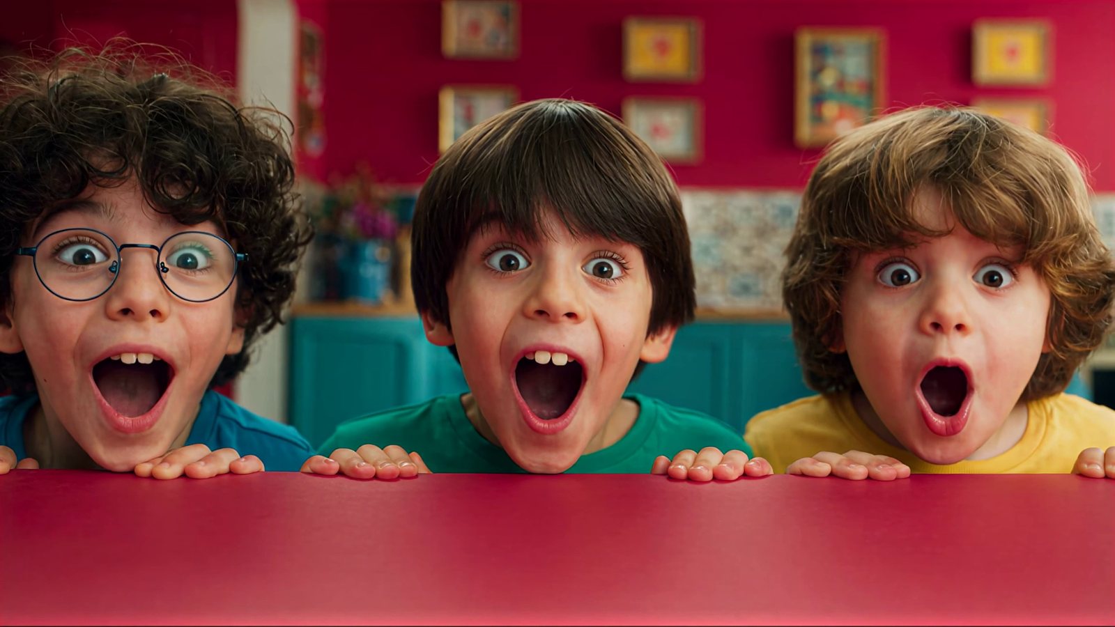 comprarcarne.es — The box is here, shot 10: The boys at the counter: “Wow!”